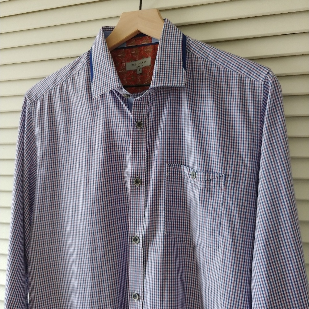 Ted Baker Button Down Long Sleeve - Picture 2 of 8